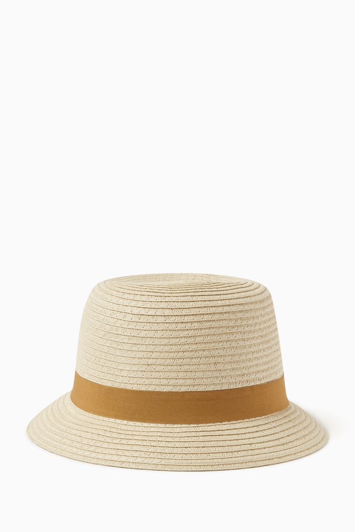 

Balder Bucket Hat in Natural Paper & Nylon, Neutral