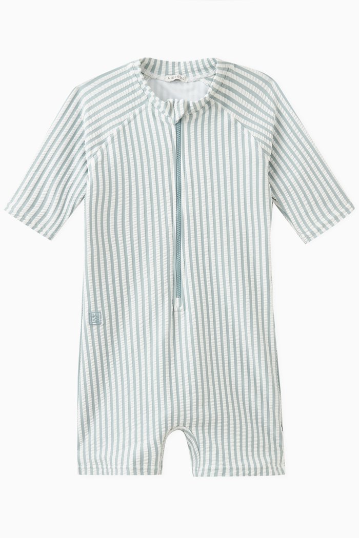 

Max Stripes-print Swim Romper in Polyester-blend, Multicolour