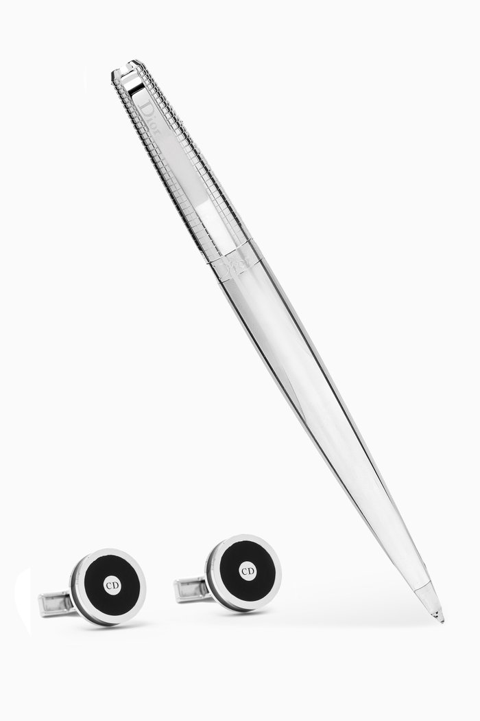 

Fahrenheit Ballpoint Pen & Cufflinks Set, Silver