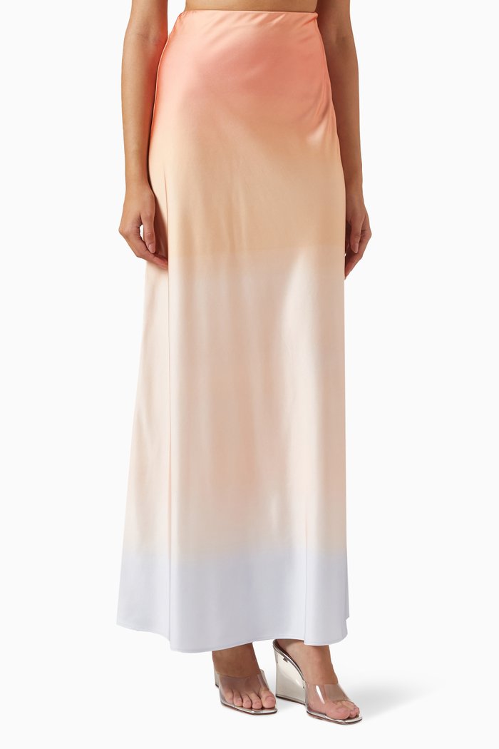 

Karli Maxi Skirt in Viscose-satin Blend, Multicolour