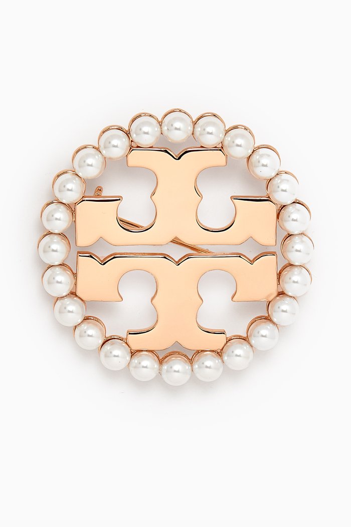 

Miller Pearl Brooch in Gold Plated Brass
