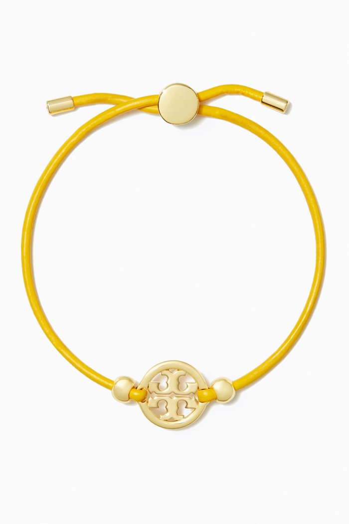 

Miller Slider Bracelet in Gold-plated Brass & Leather