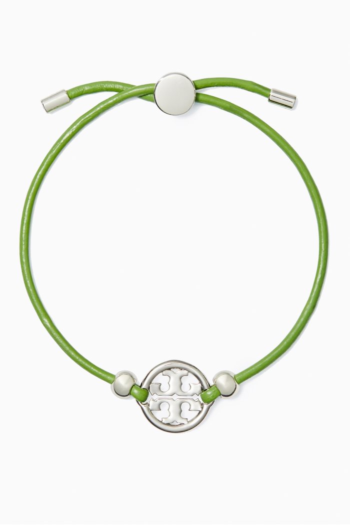 

Miller Slider Bracelet in Brass & Leather, Multicolour