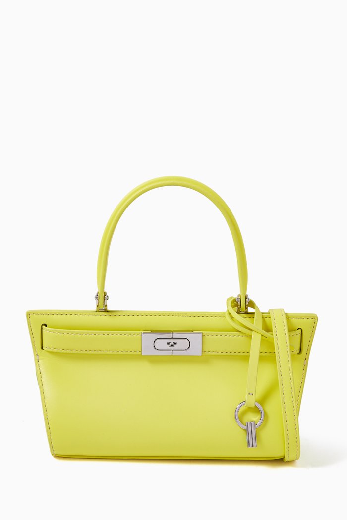 

Petite Lee Radziwill Cat Eye Top-handle Bag in Leather, Yellow