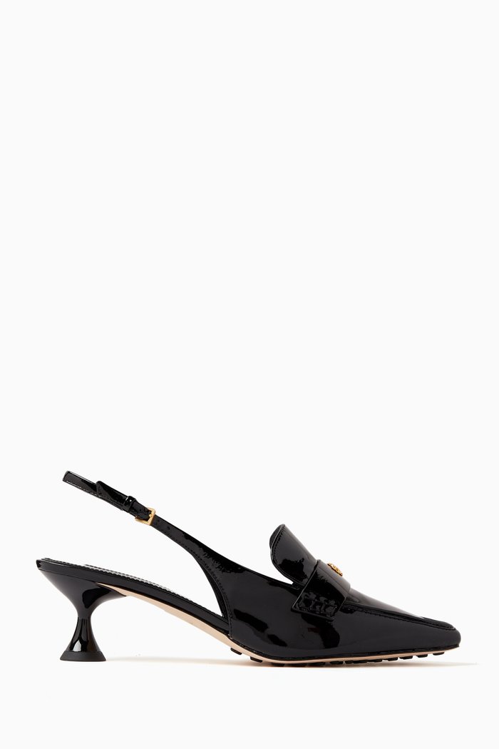 

Pointed Slingback 55 Pumps in Patent-leather, Black