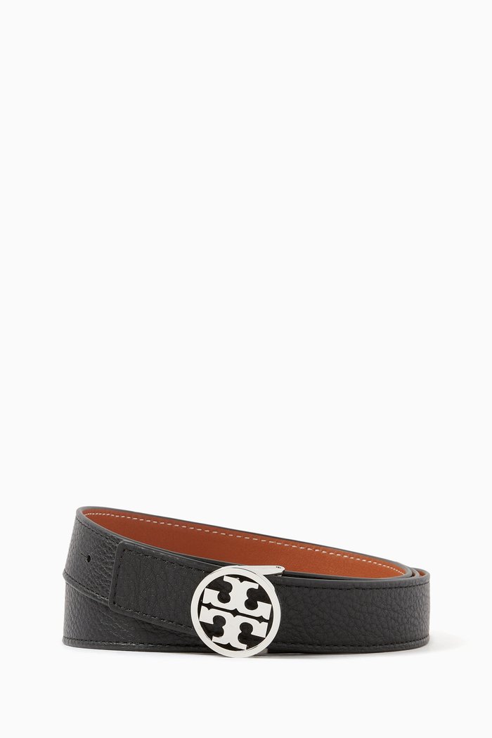 

1 Miller Reversible Belt in Leather, Black