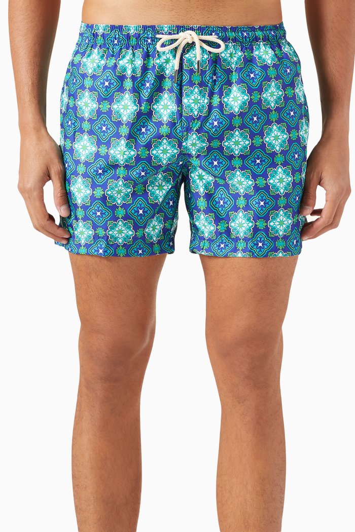 

Maiori Micro Swim Shorts in Recycled Nylon, Multicolour