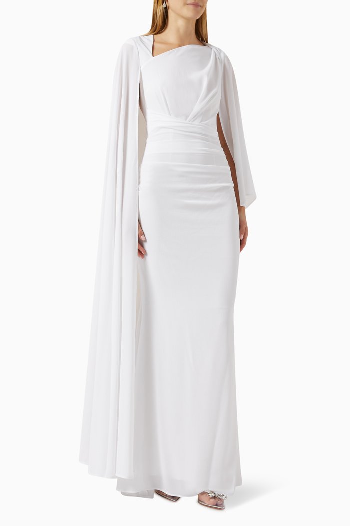 Cape Gown, White