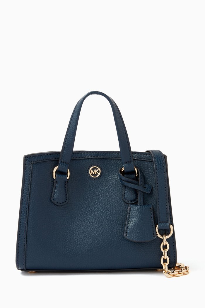 

XSmall Chantal Messenger Bag in Leather, Blue