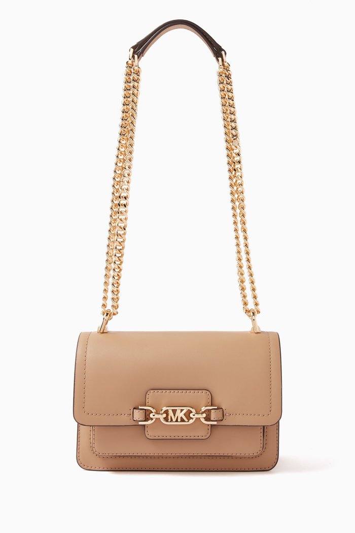 

Heather XS Crossbody Bag in Leather, Brown