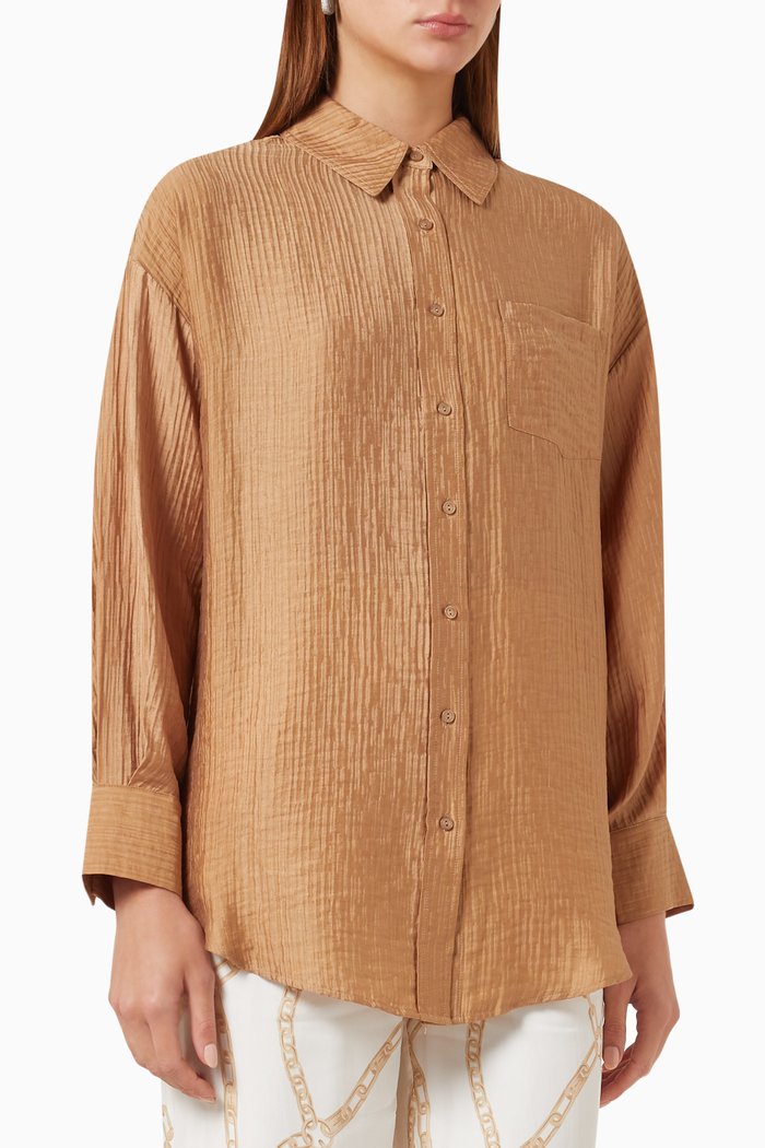 

Tio Shirt in Rayon Blend, Brown
