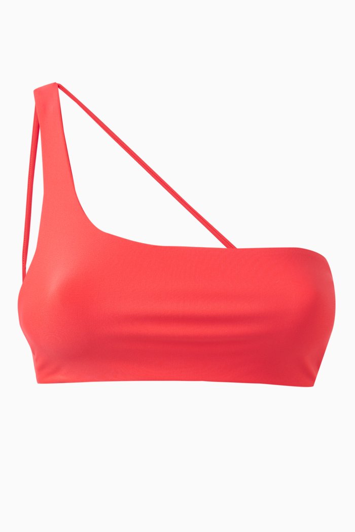 

Apex One-shoulder Bikini Top, Red
