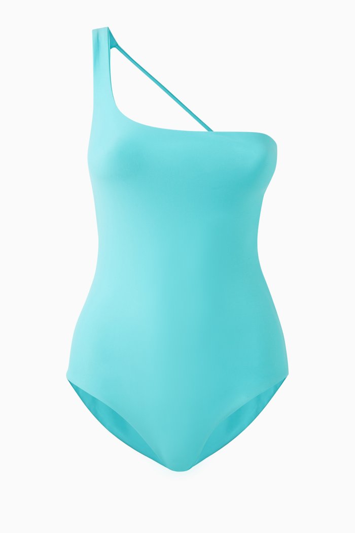 

Apex Asymmetrical One-piece Swimsuit, Blue