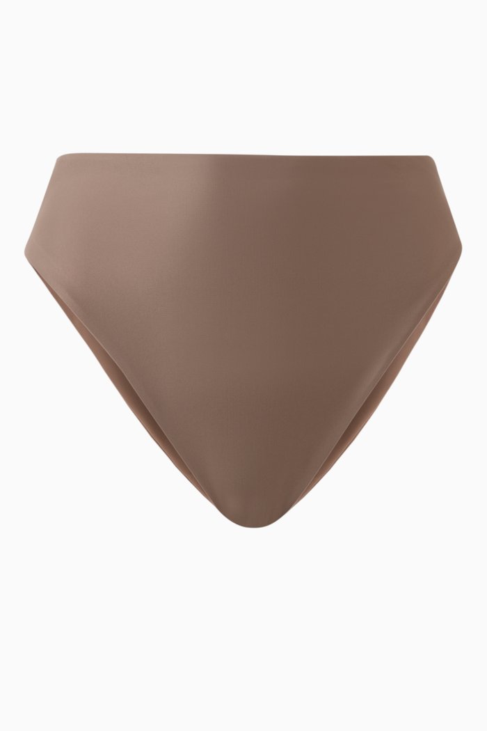 

Incline High-waist Bikini Briefs, Brown