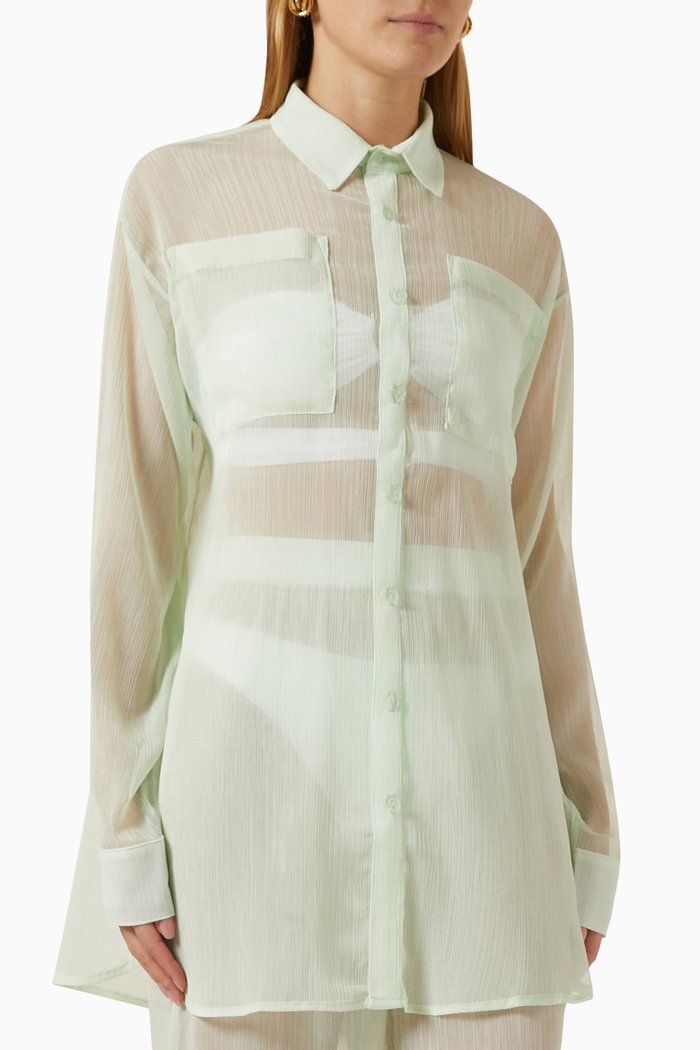 

Mika Sheer Top, Green