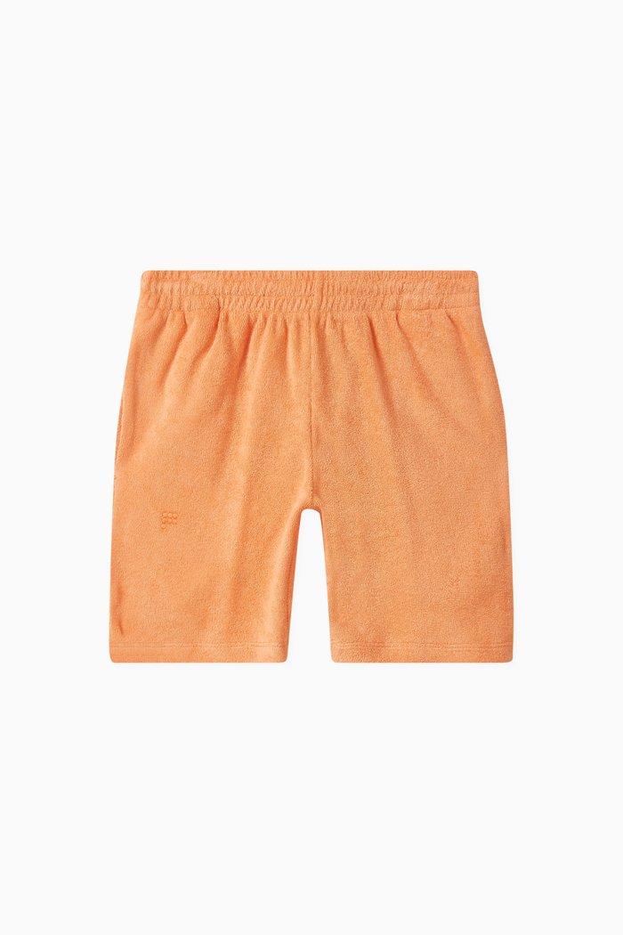 Towelling Shorts in Organic-cotton, Neutral