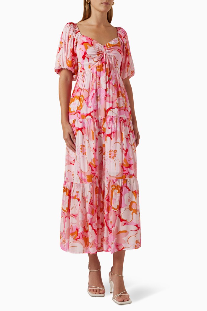 

Josie Midi Dress in Viscose, Pink