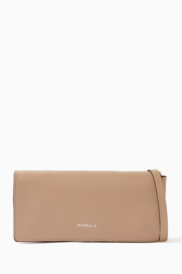 

Regia Shoulder Bag in Calfskin leather, Neutral