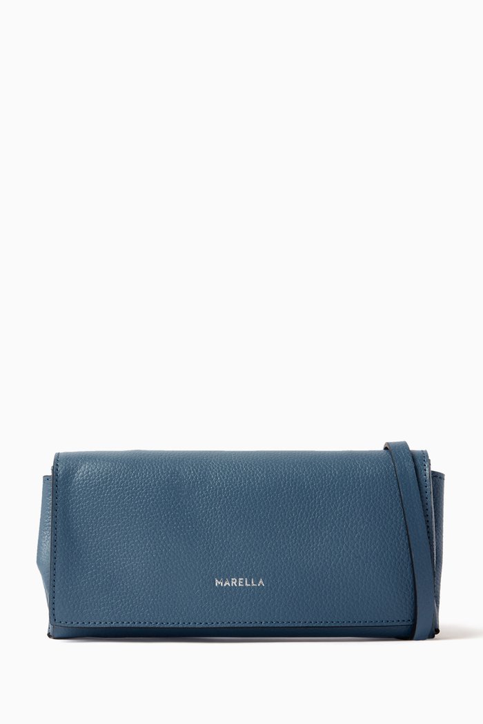 

Regia Shoulder Bag in Calfskin leather, Blue