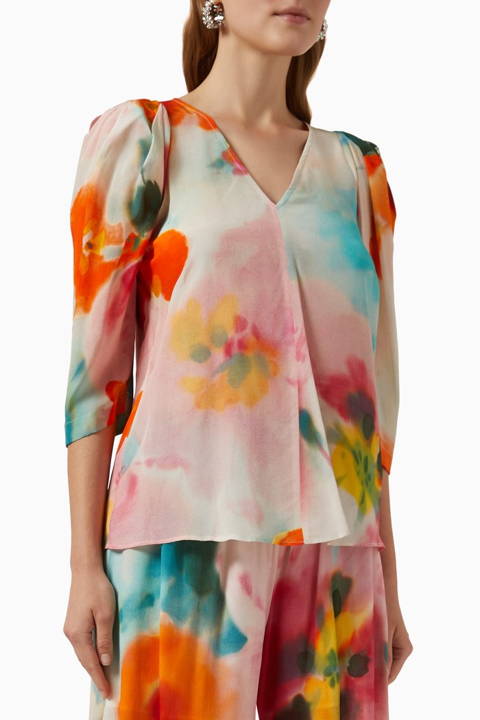 

Angora Shirt in Silk, Orange