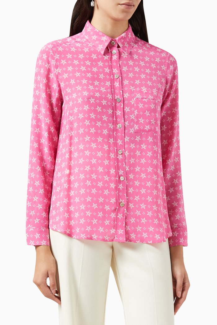 

Dalia Shirt in Crepe de Chine, Pink
