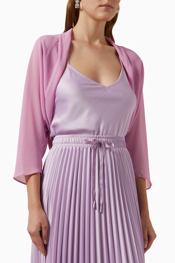 

Arnaldo Shrug in Sheer, Pink