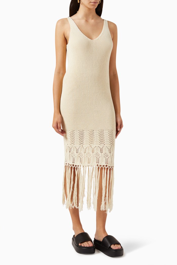 

Yasace Midi Dress in Knit, Neutral