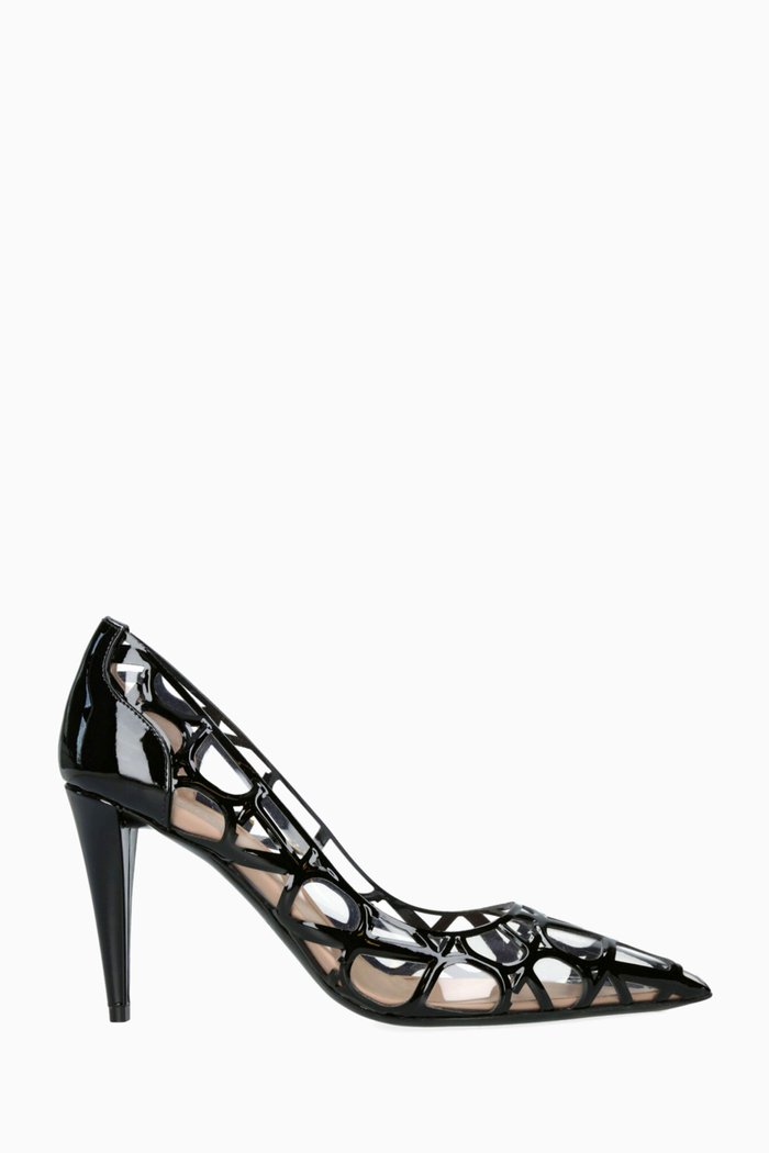 

Toile Iconographe 90 Pumps in Plexi & Patent Material, Black