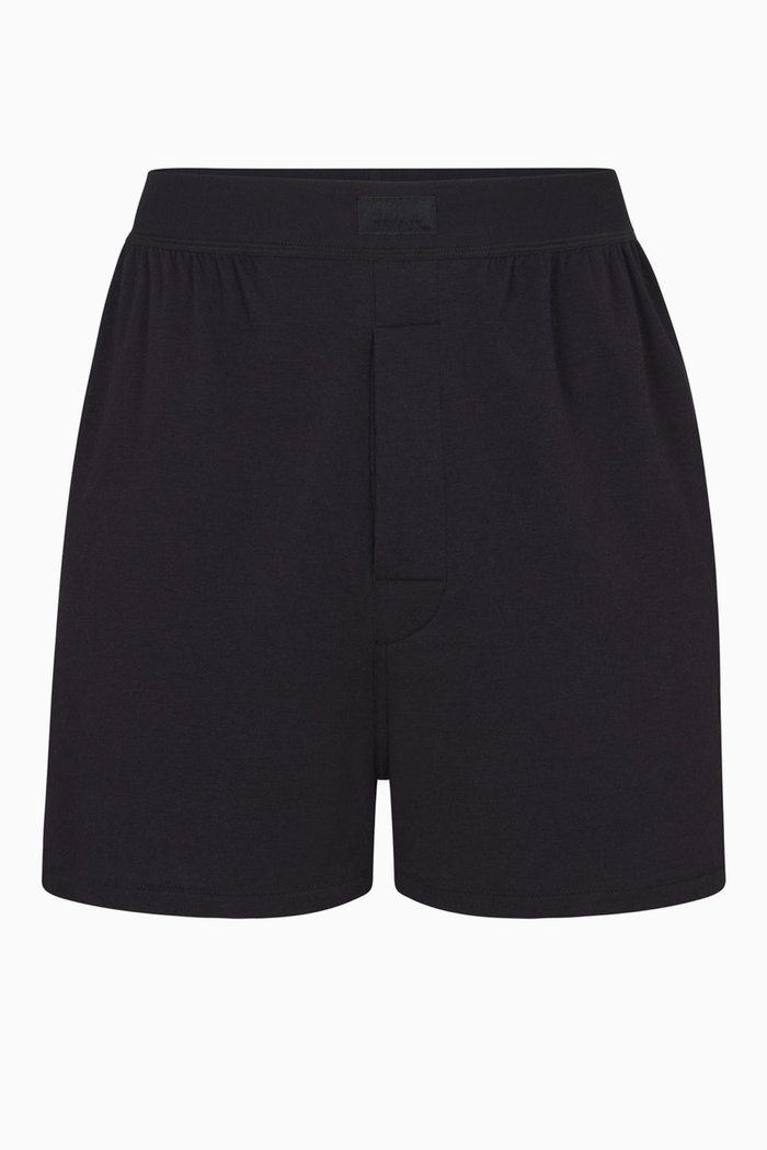 

Boyfriend Loose Boxers in Cotton-modal Blend, Black