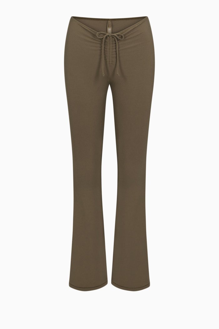 

Soft Lounge Ruched Pants in Stretch-modal, Green