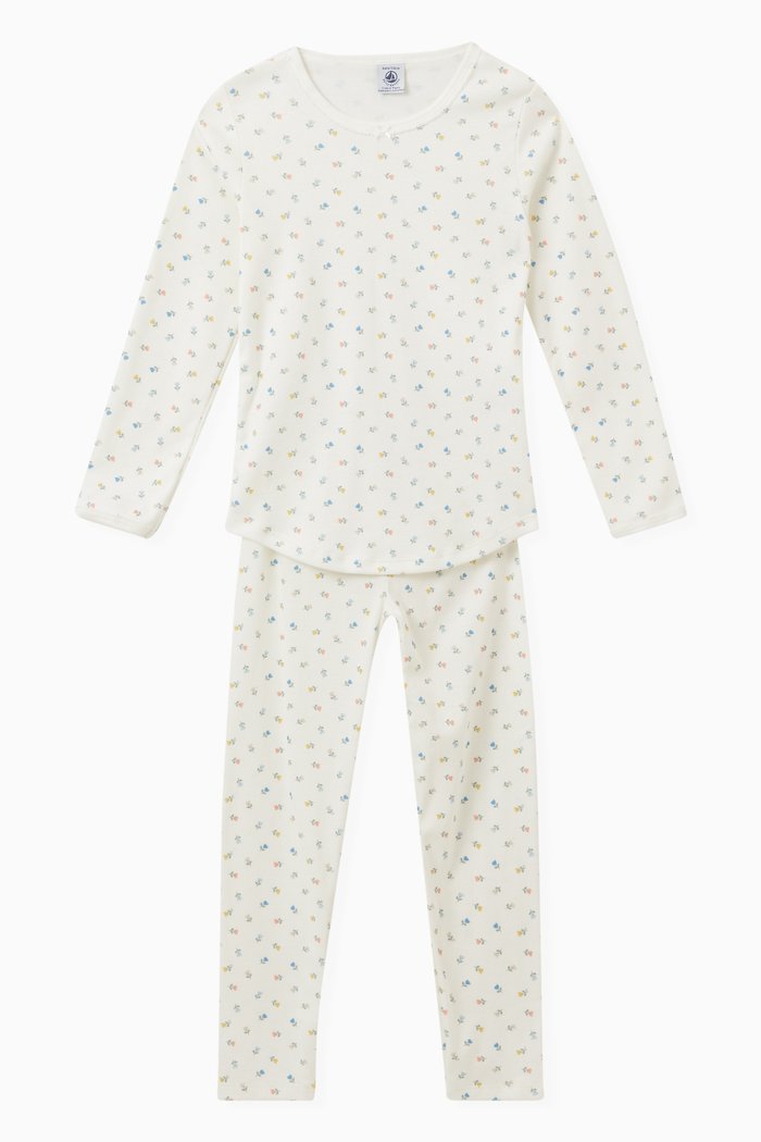 

Floral-print Pyjama Set in Cotton, Multicolour