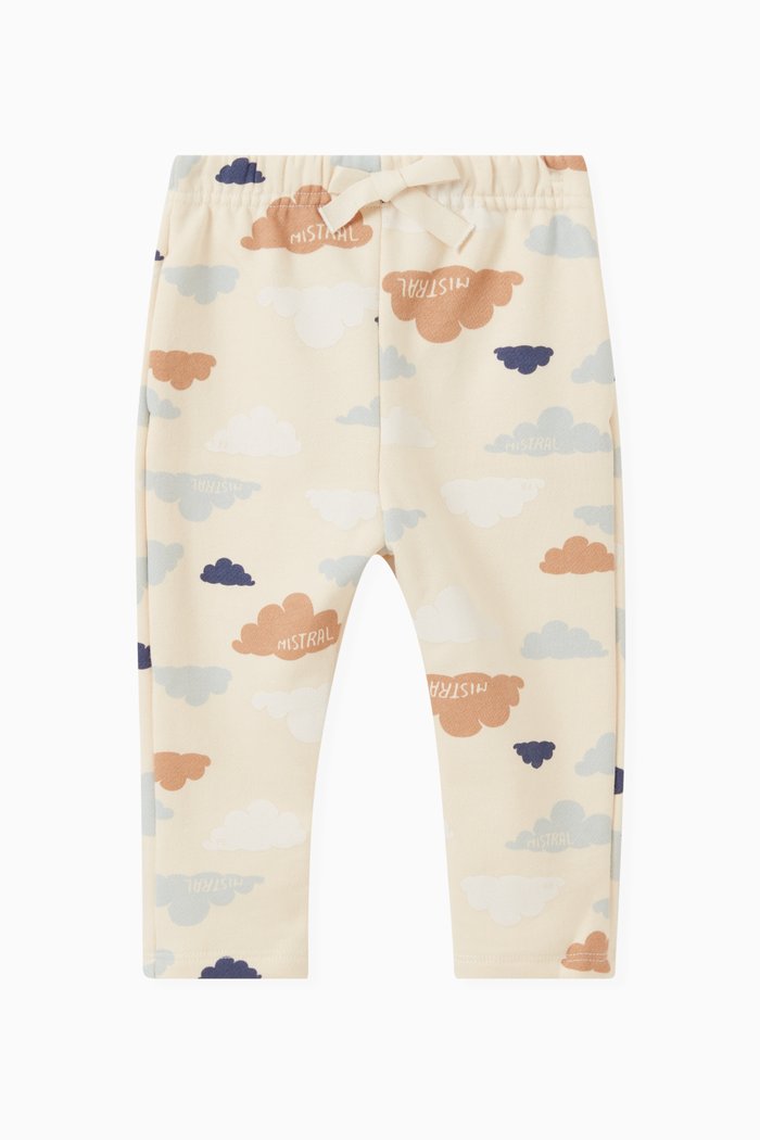 

Cloud-print Sweatpants in Cotton, Multicolour