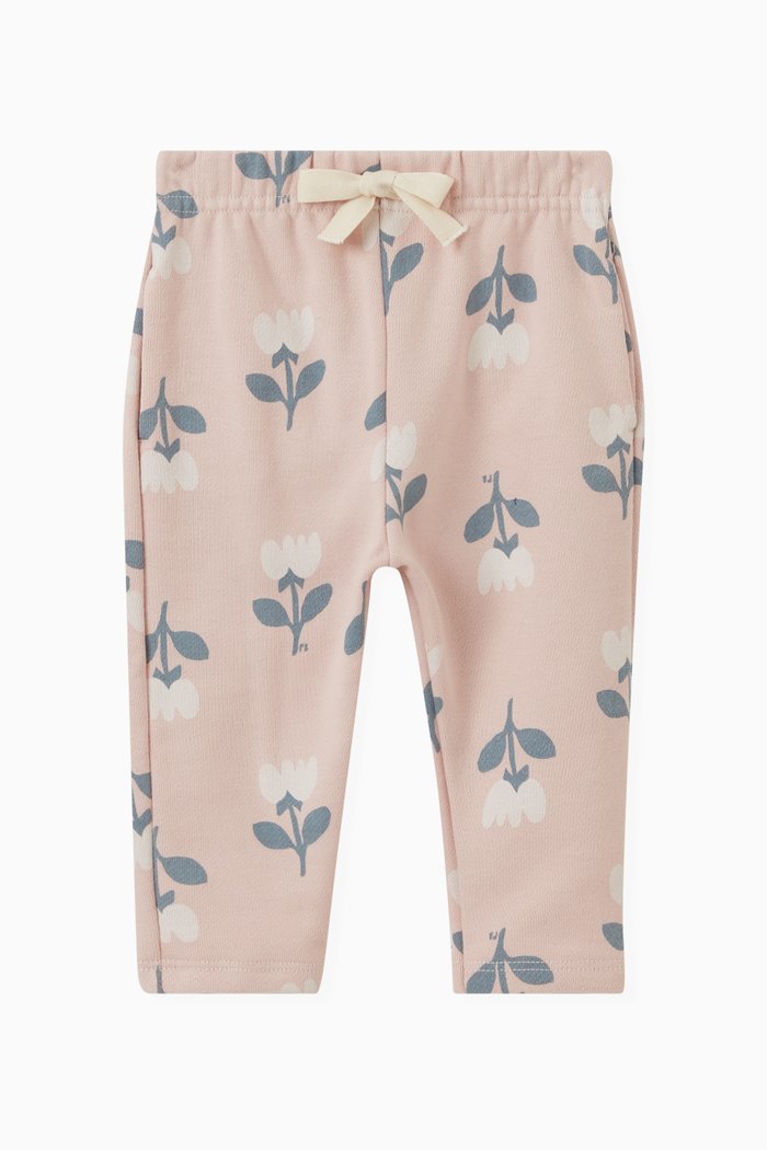 

Floral-print Trousers in Cotton, Multicolour