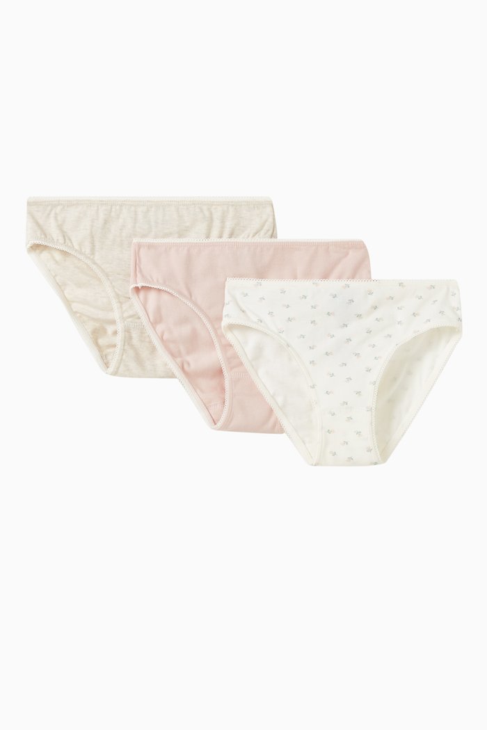 

Assorted Briefs in Stretch Cotton, Set of 3, Multicolour