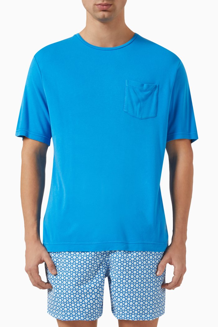 

Carmo T-shirt in EcoVero™ Viscose, Blue