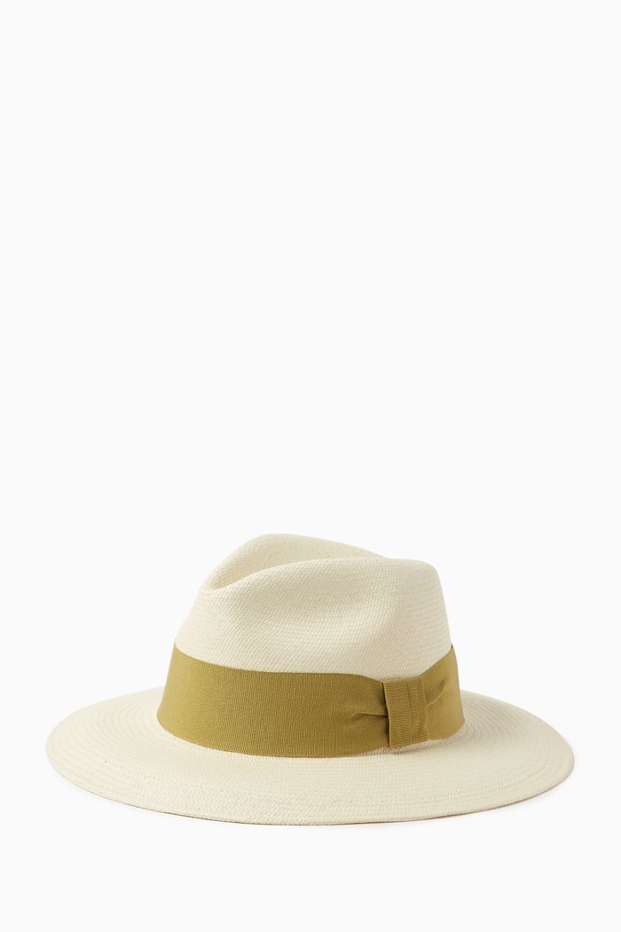 

Rafael Panama Hat in Toquilla Straw, Green