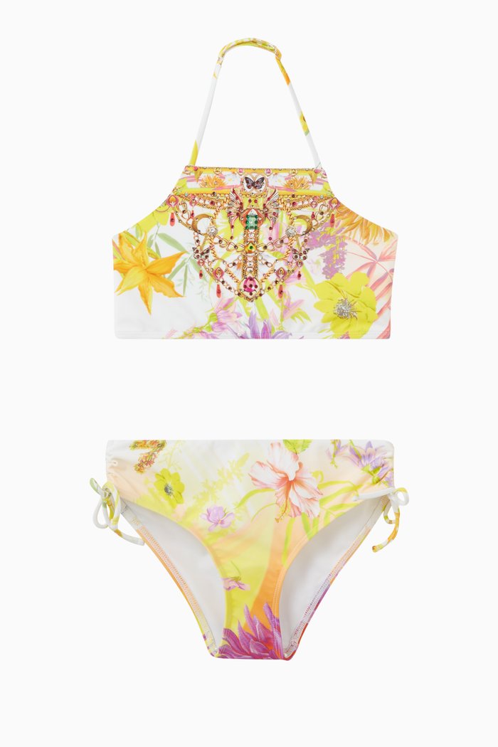 

How Does Your Garden Grow Geometric-print Bikini in Polyamide, Yellow