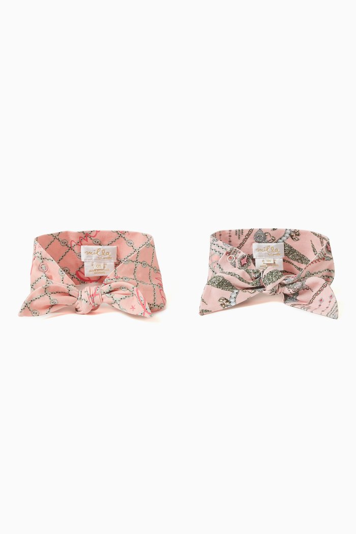 

Starship Sistas Headband Set in Cotton, Pink