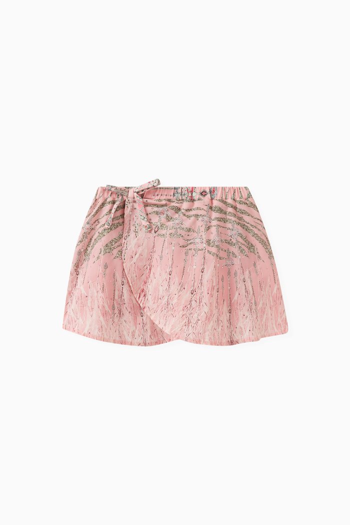 

Ballet Wrap Skirt in Polyester, Pink