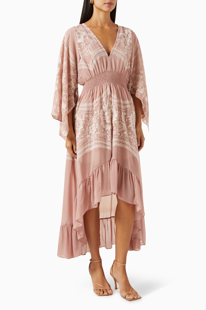 Bari Midi Dress, Pink