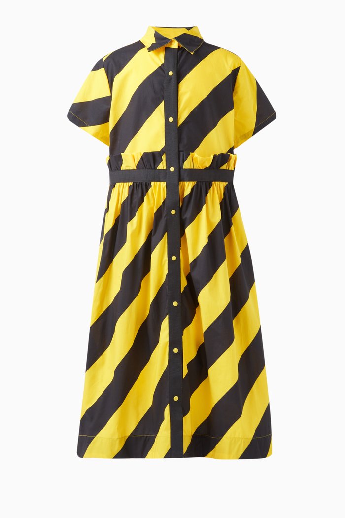 

Pia Ruffled Dress in Cotton, Multicolour