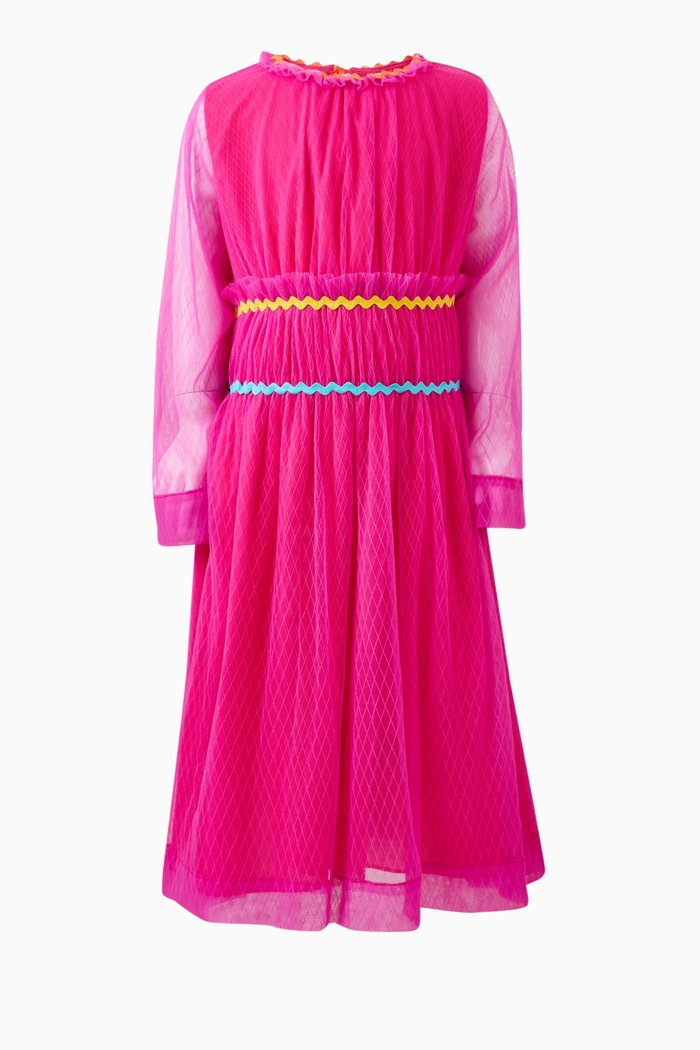 

Gracia Tulle Frock Dress in Nylon, Pink