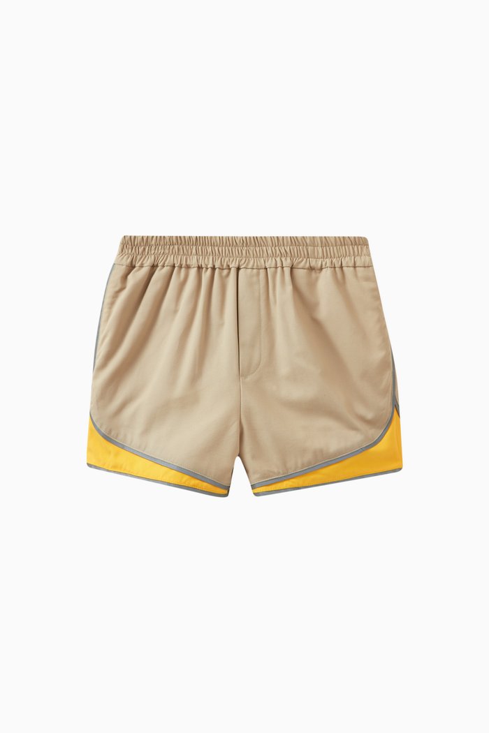 

Pull-On Reflective Gym Shorts in Cotton, Multicolour