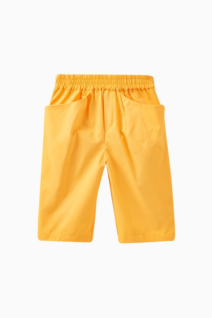 

Mia Clam Diggers Shorts in Cotton, Yellow