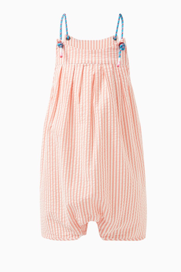 

Balao Striped Onesie in Cotton, Pink