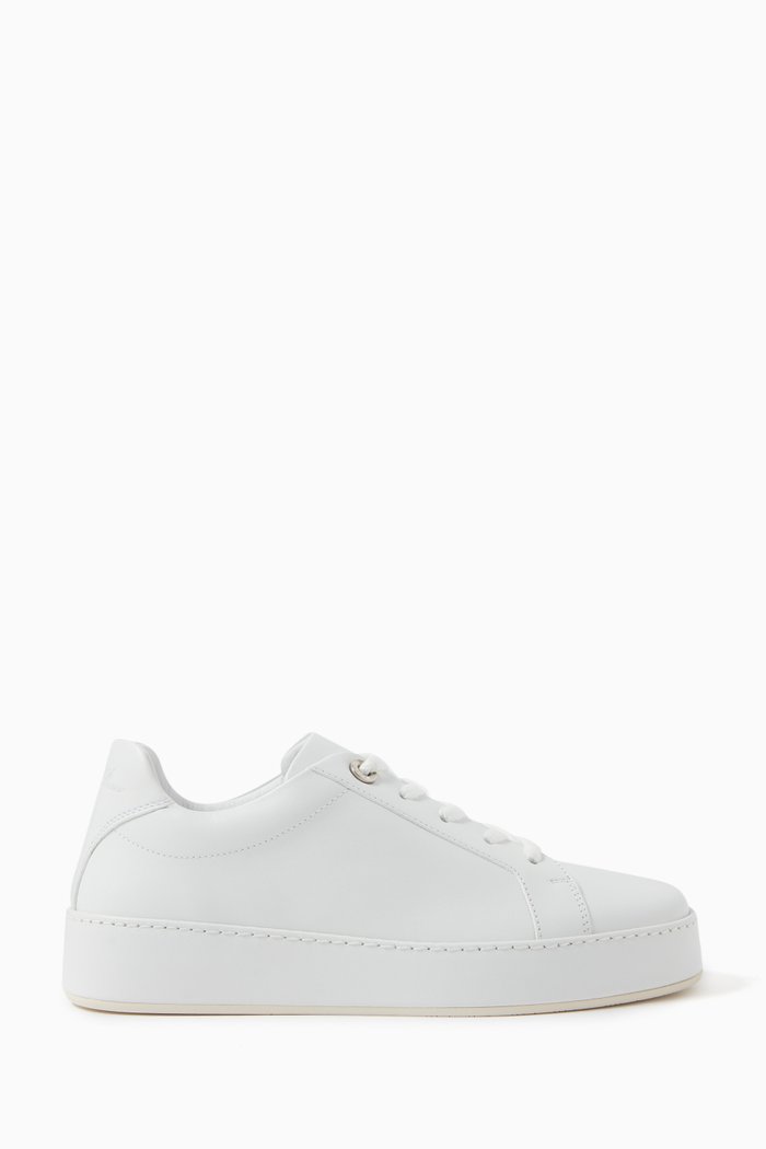 

Nuages Sneakers in Dyed Calfskin, White
