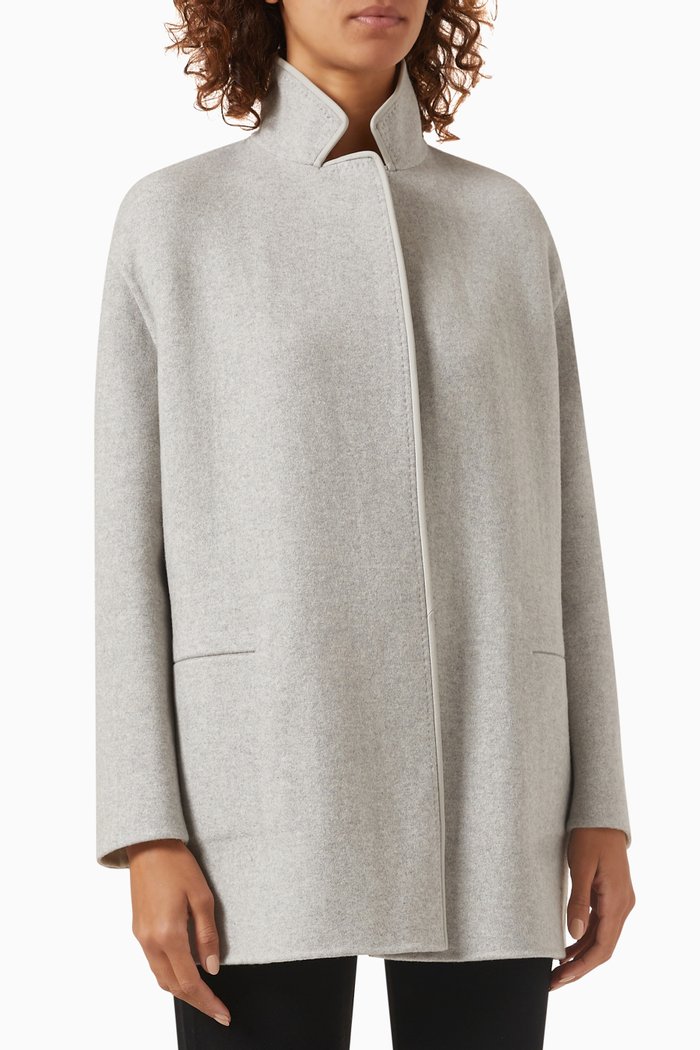 

Reversible Jimi Jacket in Baby Cashmere, Grey