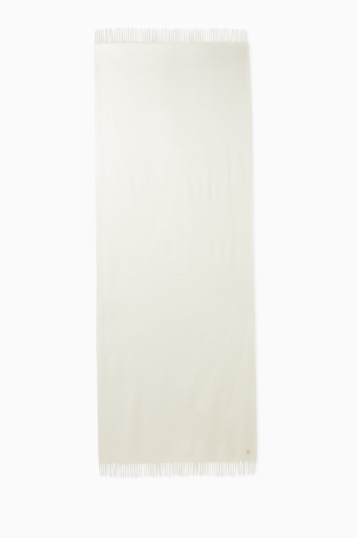 

Opera Stole in Cashmere, White