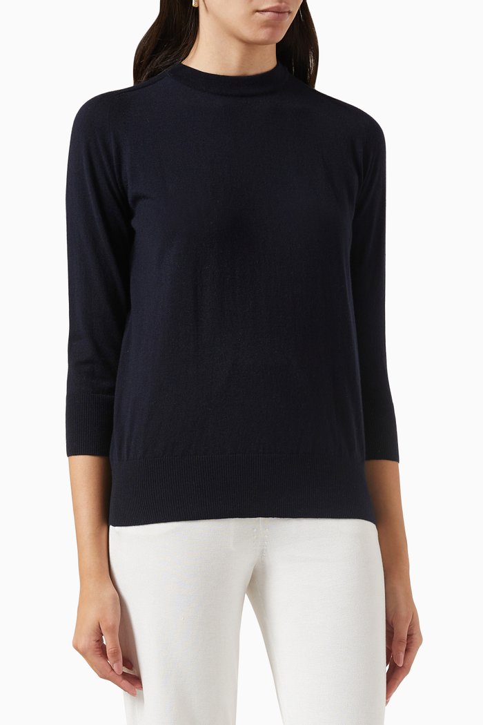 

Piuma Sweater in Cashmere-knit, Blue