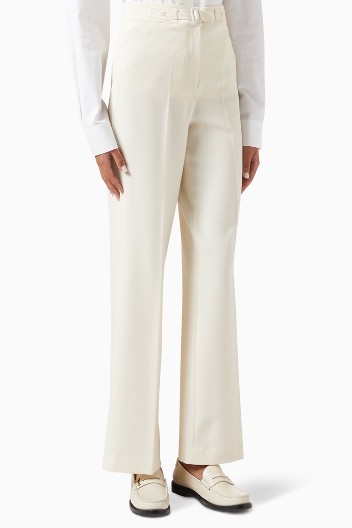 

Patrick Wide-leg Suit Pants, Neutral